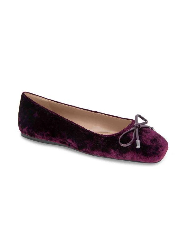 BCBG Hartly Velvet Ballet Flats 2