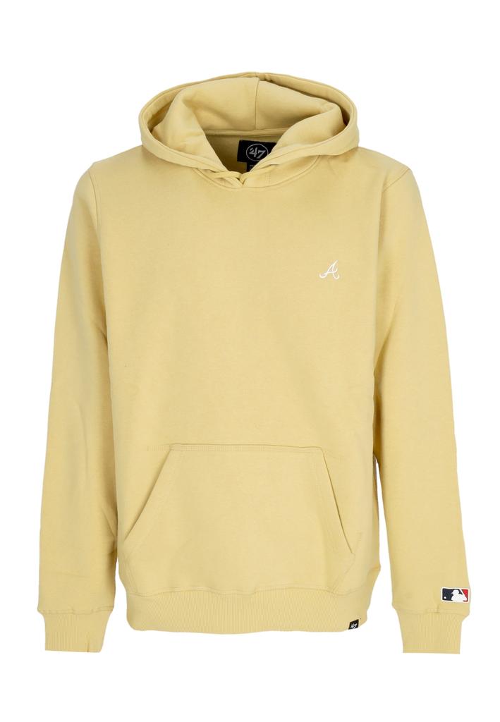 47 Brand Men's hoodie Mlb Base Runner Emb Burnside Hoodie Atlbra Light Gold