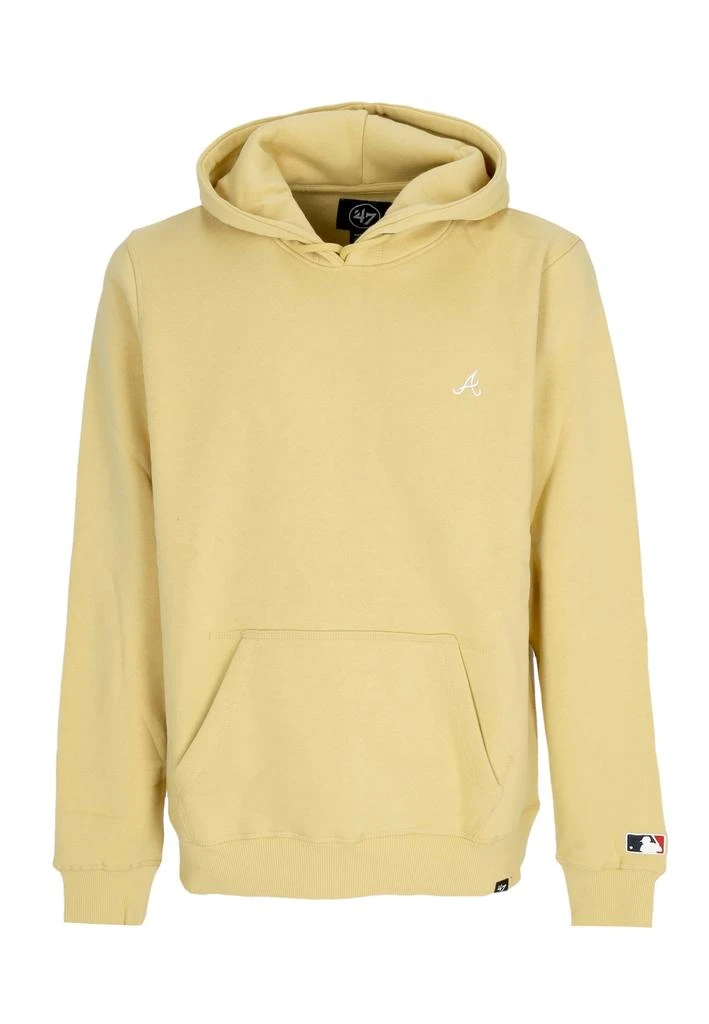 47 Brand Men's hoodie Mlb Base Runner Emb Burnside Hoodie Atlbra Light Gold 1