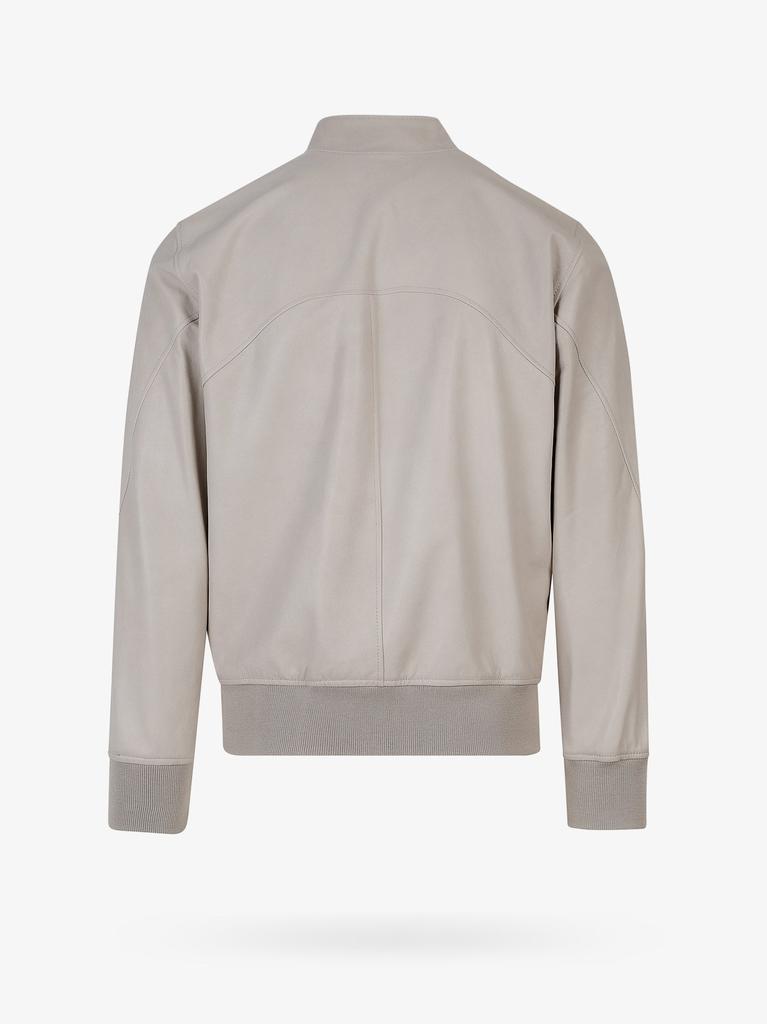 D-FOUR Leather bomber jacket
