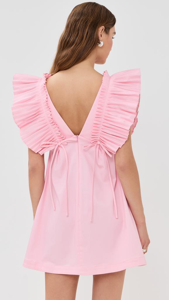 Kika Vargas Francine Dress Pale Pink Cotton