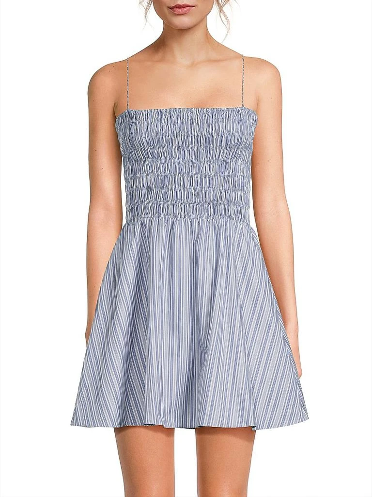 Faithfull the Brand Union Striped Cotton Minidress 3