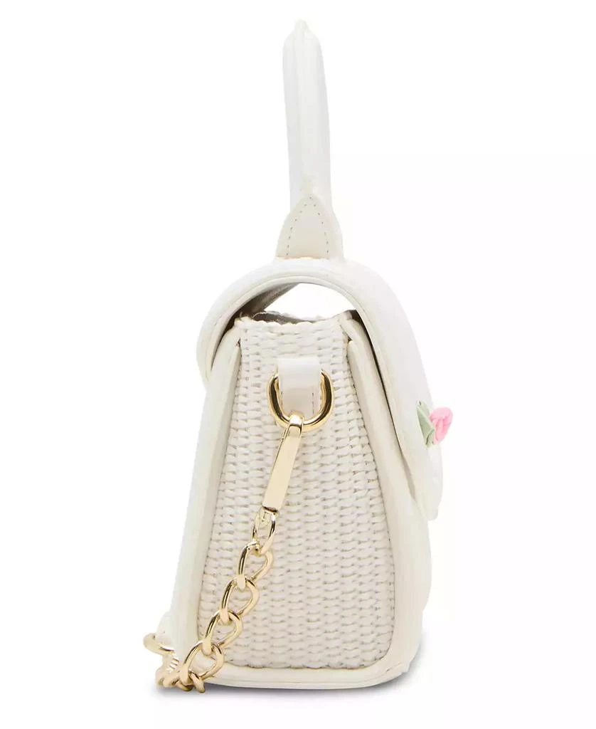 Madden Girl Veras Raffia Top Handle Satchel Bag 3