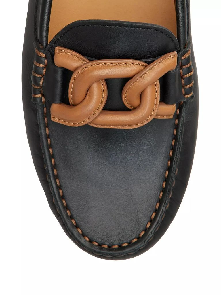 Tod's Logo-Accented Leather Driving Loafers 3