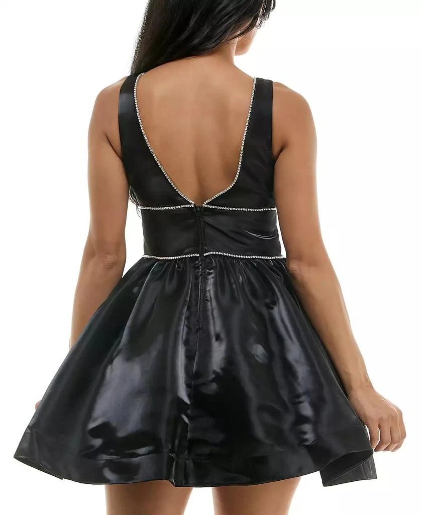 B Darlin Juniors' Shimmer Fit & Flare Dress 3