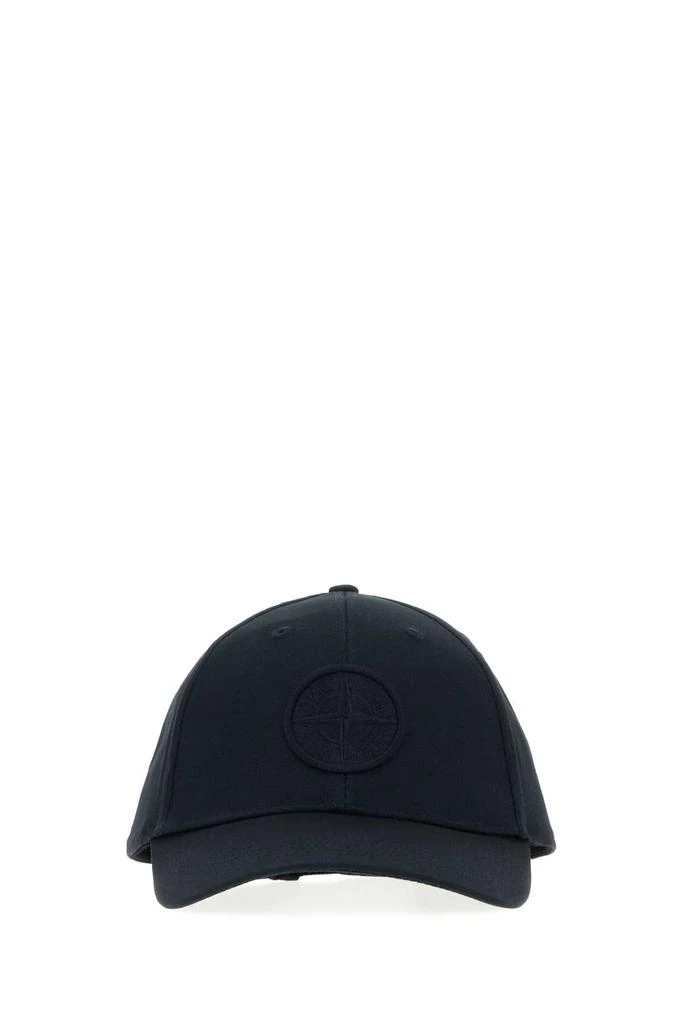 Stone Island Midnight Blue Cotton Baseball Cap 1