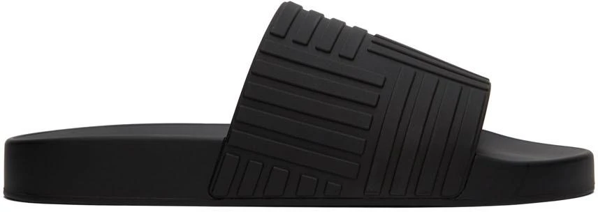 Bottega Veneta Black Slider Sandals 1