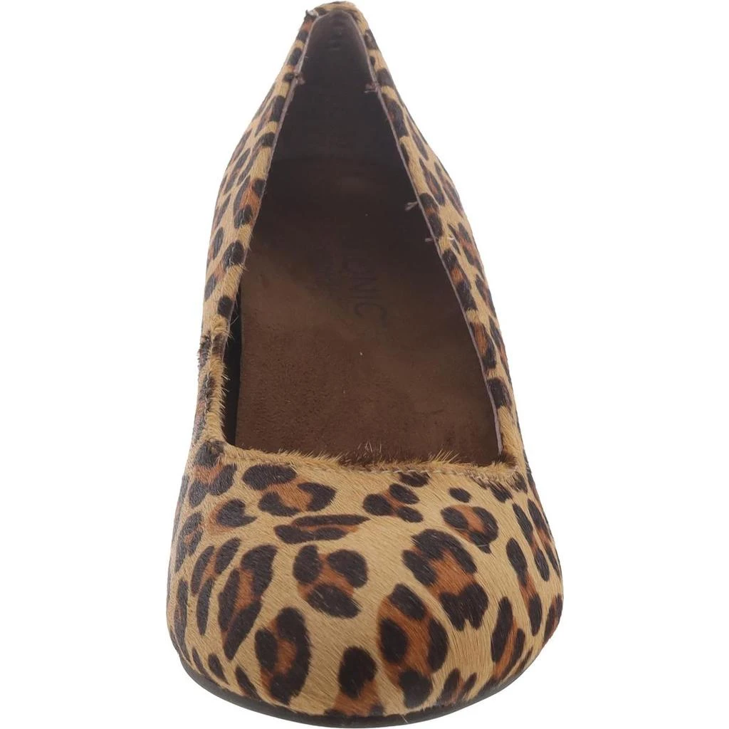 VIONIC Antonia Womens Calf Hair Leopard Print Wedge Heels 3