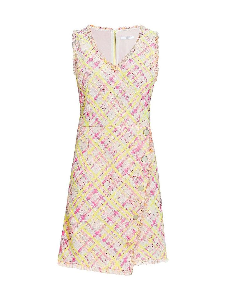 Santorelli Plaid Tweed Sleeveless Mini-Dress 1
