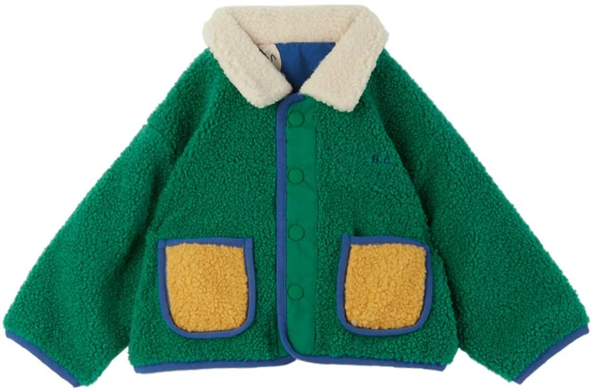 BOBO CHOSES Baby Green Beneath The Moon All Over Reversible Jacket 1