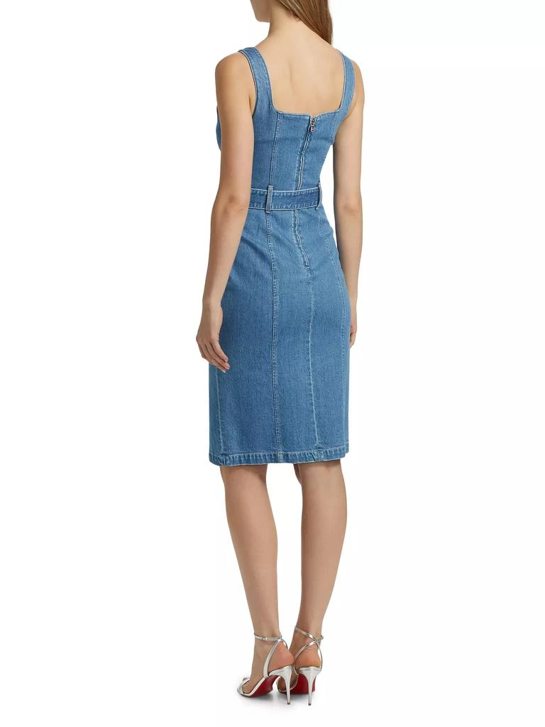 L'Agence Denim Tank Midi-Dress 5