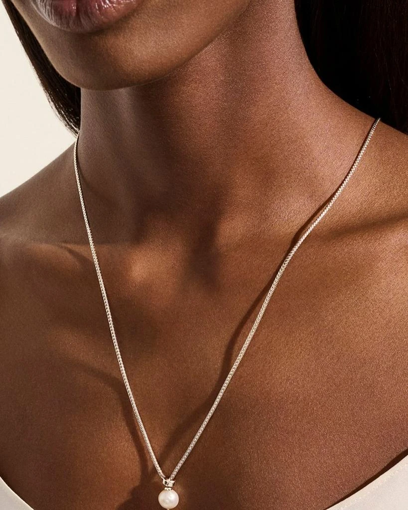 John Hardy Sterling Silver JH Essentials Cultured Freshwater Pearl Adjustable Lariat Necklace, 23" 3