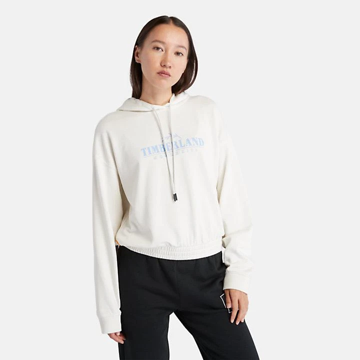 Timberland Season Logo Hoodie for Women in White 1