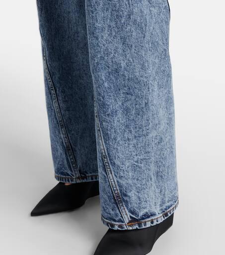 (関税・送料込) ALAIA Twisted Jeans Alaïa Twisted low-rise wide-leg jeans - Jeans - Free