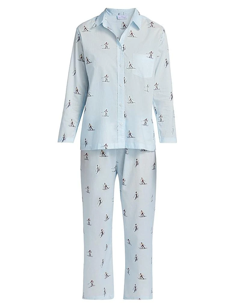 Pour Les Femmes Cross Country Skiers Long-Sleeve Pajamas 1