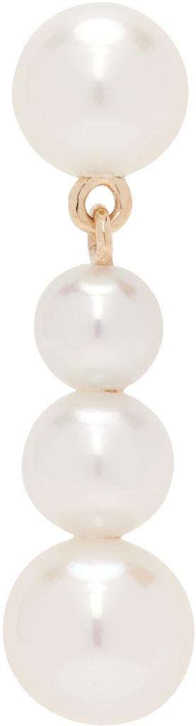 Sophie Bille Brahe White Carolina Single Earring