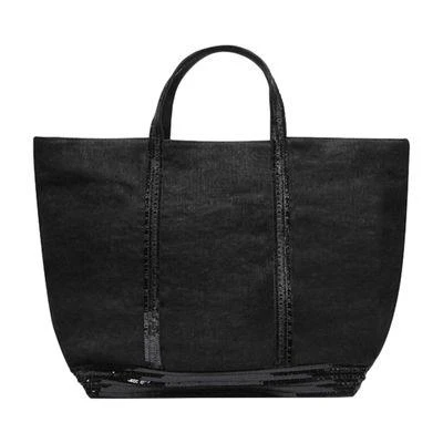 VANESSA BRUNO Linen XL cabas tote 1