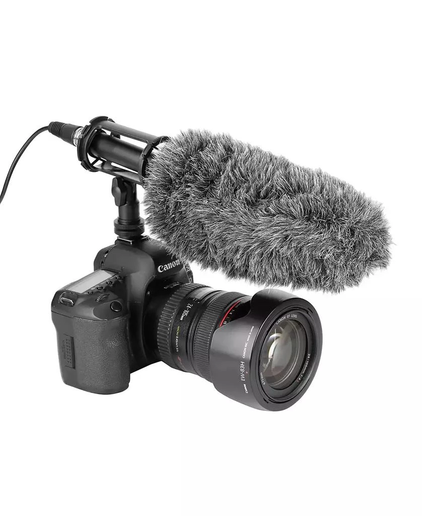 Movo WS-S1000 Furry Outdoor Deadcat Windscreen for Shotgun Microphones up to 7-inch (18cm) Long 6