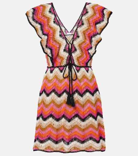 ANNA KOSTUROVA Melissa cotton crochet minidress 1
