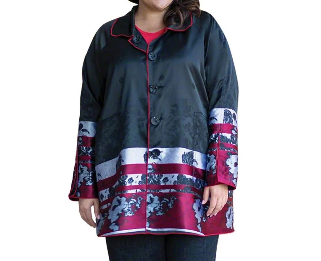 On The Plus Side Plus Size Reversible Raincoat