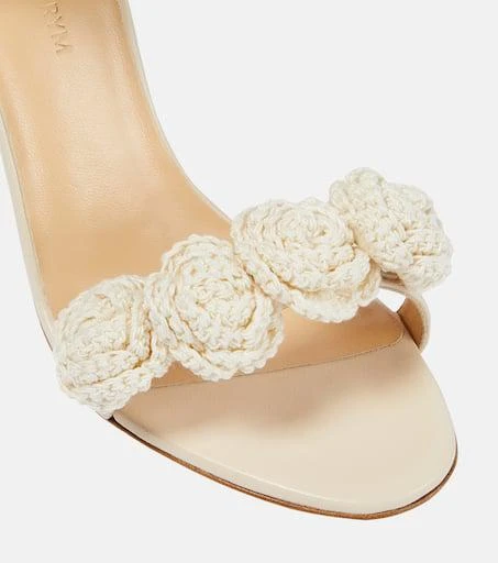 Magda Butrym Floral crochet and leather sandals 6