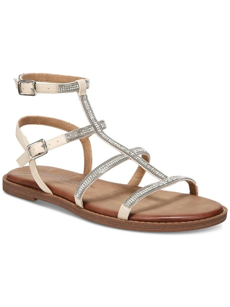 ZODIAC Cintia Womens Faux Leather Embellished Ankle Strap 1