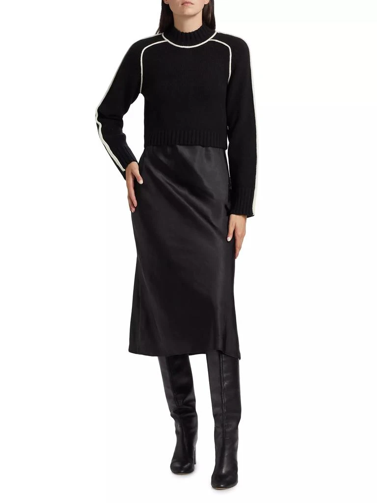 dh New York Crewneck Combo Midi-Dress 3
