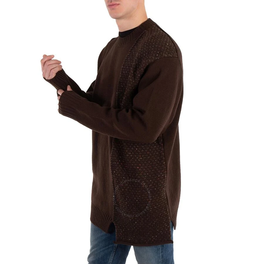 Yohji Yamamoto Men's Brown  Round Neck Knit Sweater 3