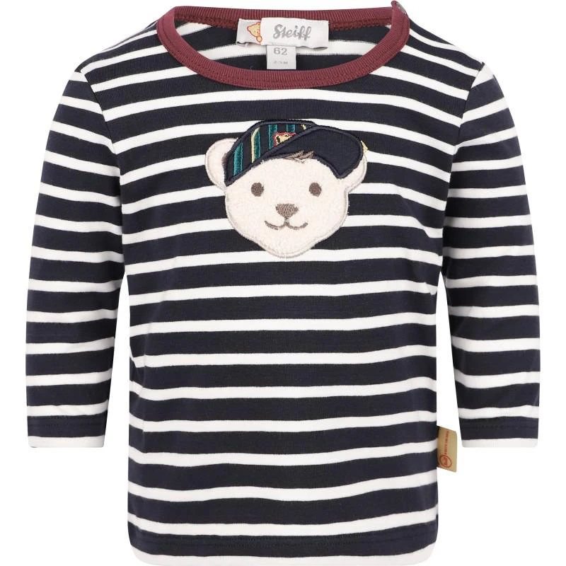 Steiff Logo bear long sleeved t shirt with stripes 1