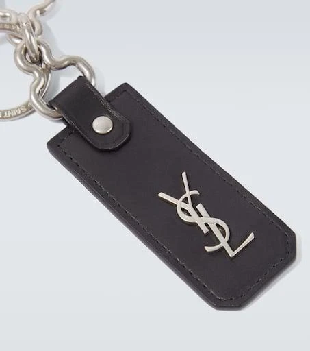Yves Saint Laurent Cassandre Saint Laurent leather keychain 4