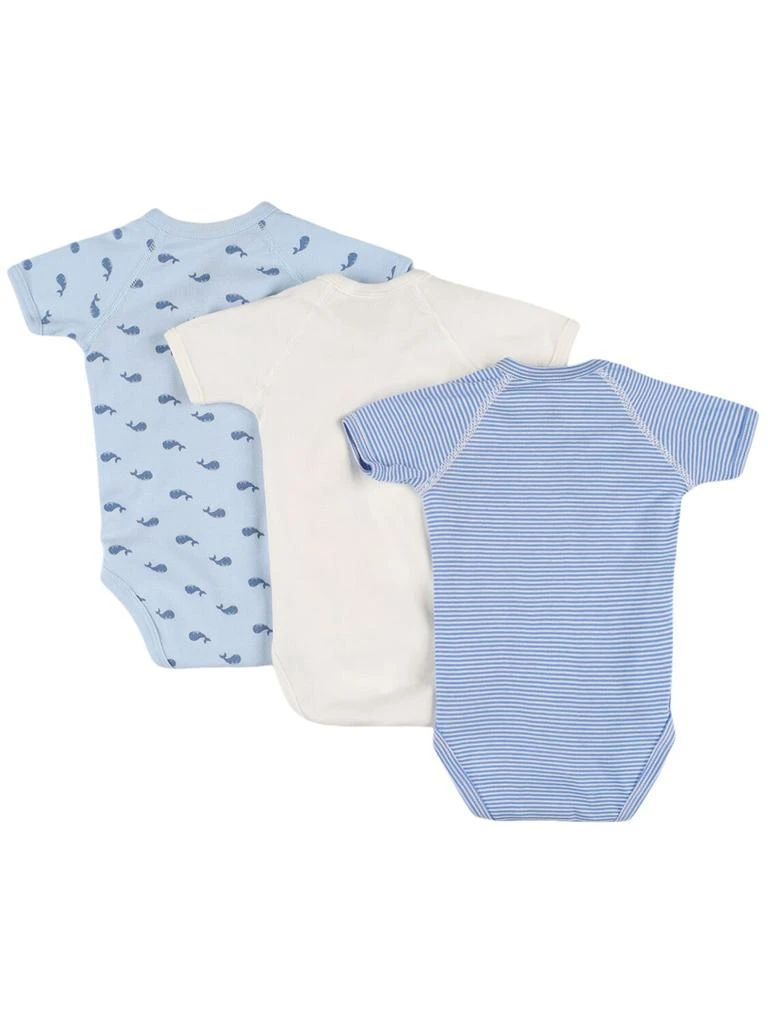 PETIT BATEAU Set Of 3 Cotton Jersey Bodysuits 2