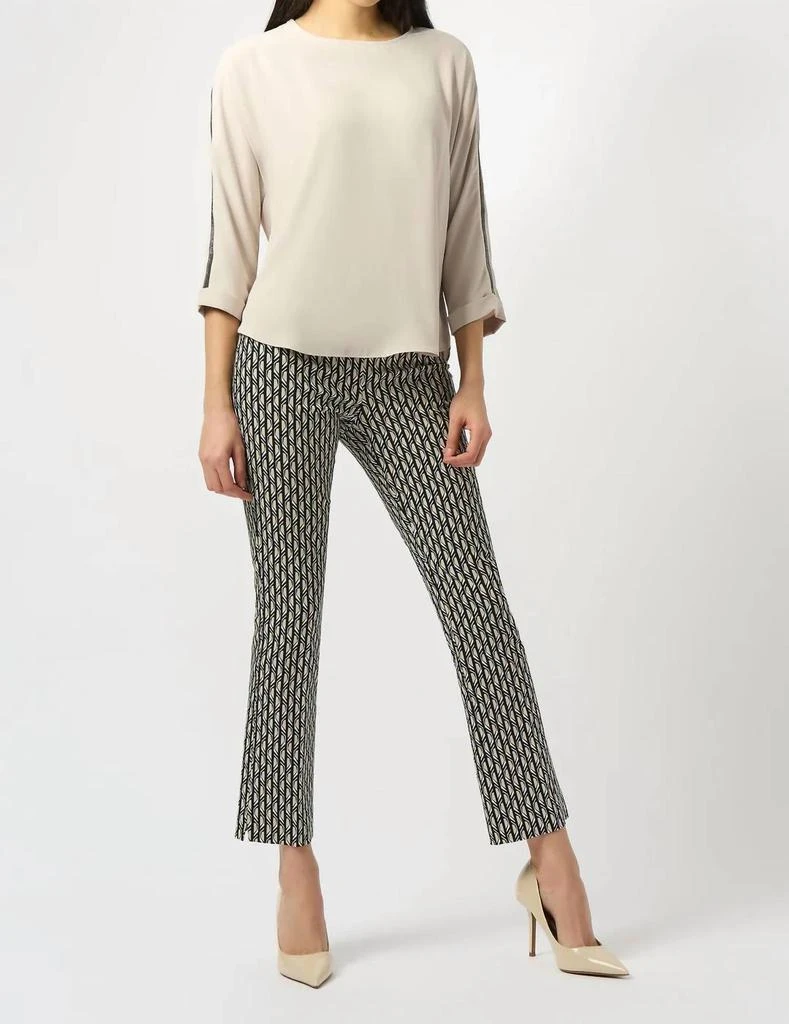 JOSEPH RIBKOFF Joseph Ribkoff - Geometric Print Pull-on Straight Leg Pants 3