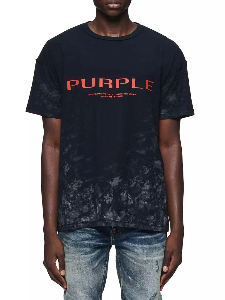 Purple Brand Logo Cotton T-Shirt 1