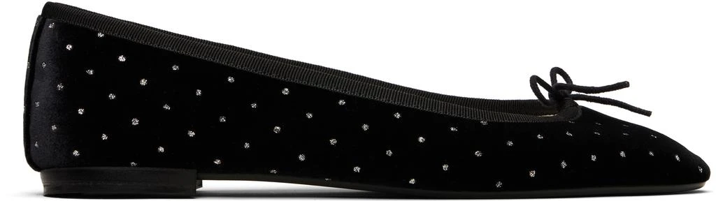 Repetto Black Lilouh Almond-Toe Ballerina Flats 1
