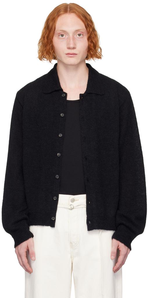 Our Legacy Black Evening Polo Cardigan - Sweaters - Compare