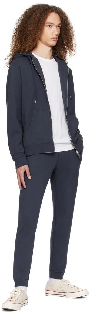 Sunspel Navy Slim-Fit Sweatpants 4