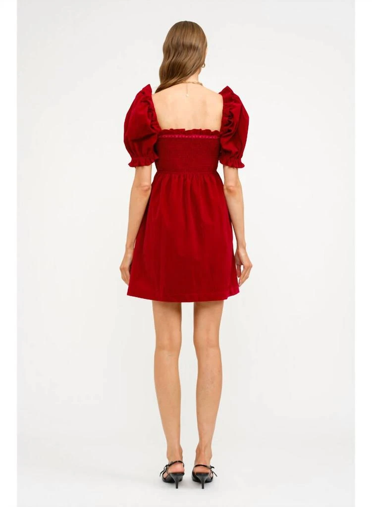 Sofie the Label The Emery Mini Dress In Red 2