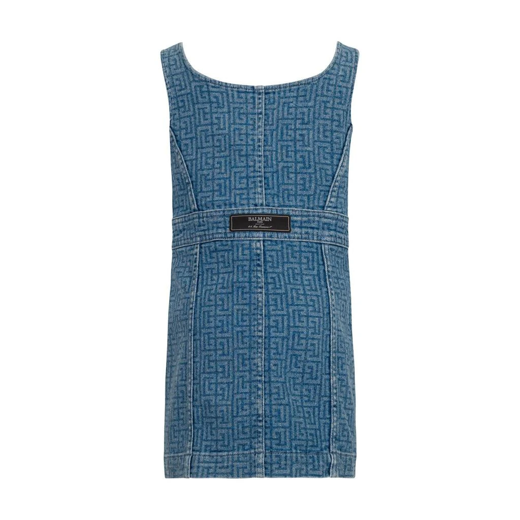 white christmas dresses Balmain Denim Mini Dress – Balardi main image 1