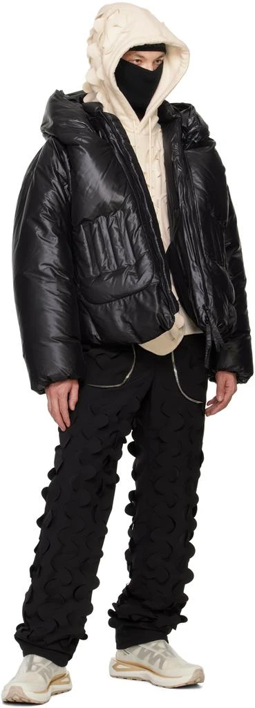 Juntae Kim Black Quilted Spiral Down Jacket 4