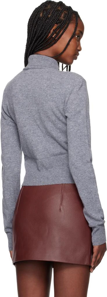 REMAIN Gray Slim Fit Cardigan 3