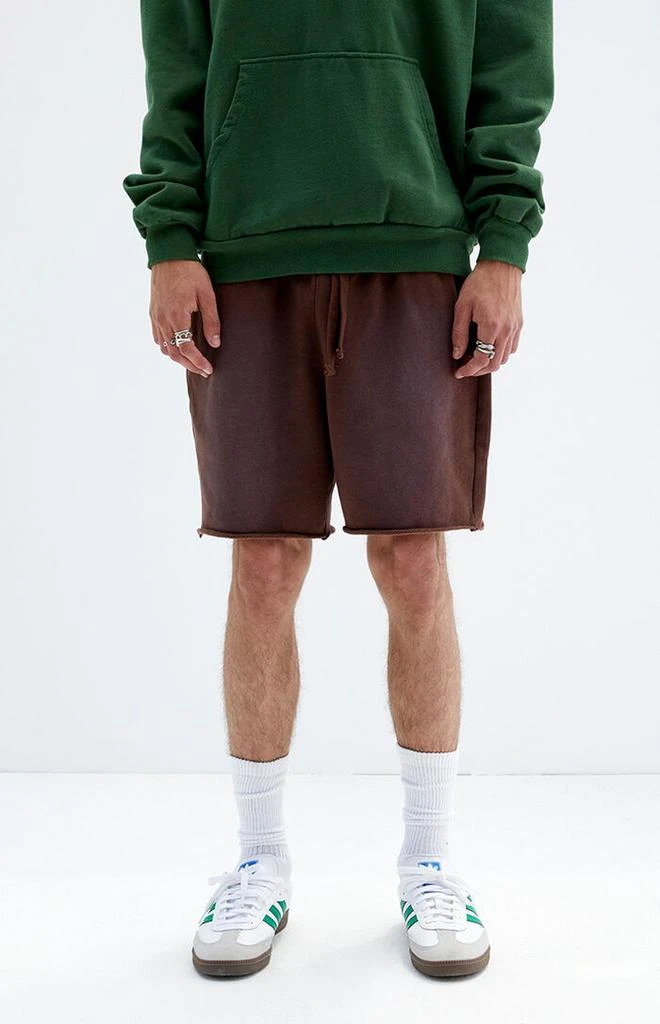 PacSun Brown Acid Wash Sweat Shorts 2