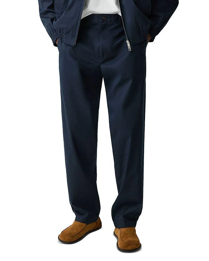 Theory Straight Pant in Cotton-Blend Twill 1