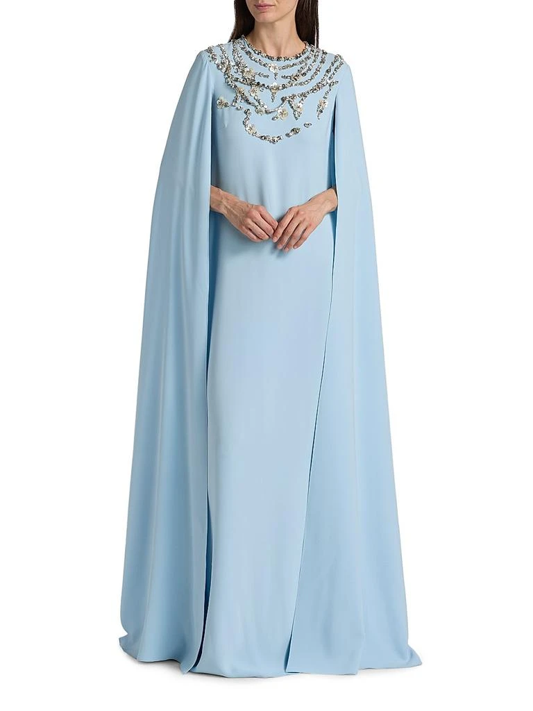 sachin and babi light blue dress Oscar de la Renta, Fall 23 Strapless Faille Petal Sequin & Bead Embro  Wedding Dress Save 38%