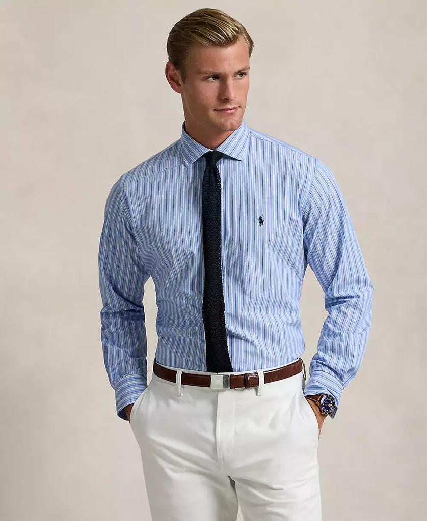 Tシャツ・カットソー Ralph Lauren Striped stretch poplin shirt (710928254 007) Polo Ralph Lauren Classic Fit Striped Stretch Poplin Shirt