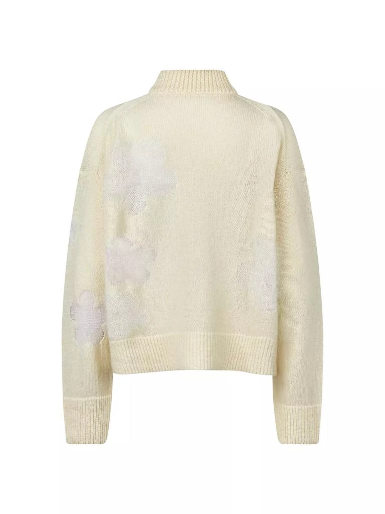 Cecilie Bahnsen Uberta Floral Wool-Blend Sweater 2