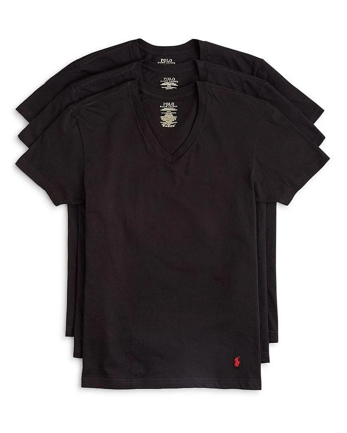 Ralph Lauren Classic Fit V-Neck Undershirt, Pack of 3 1