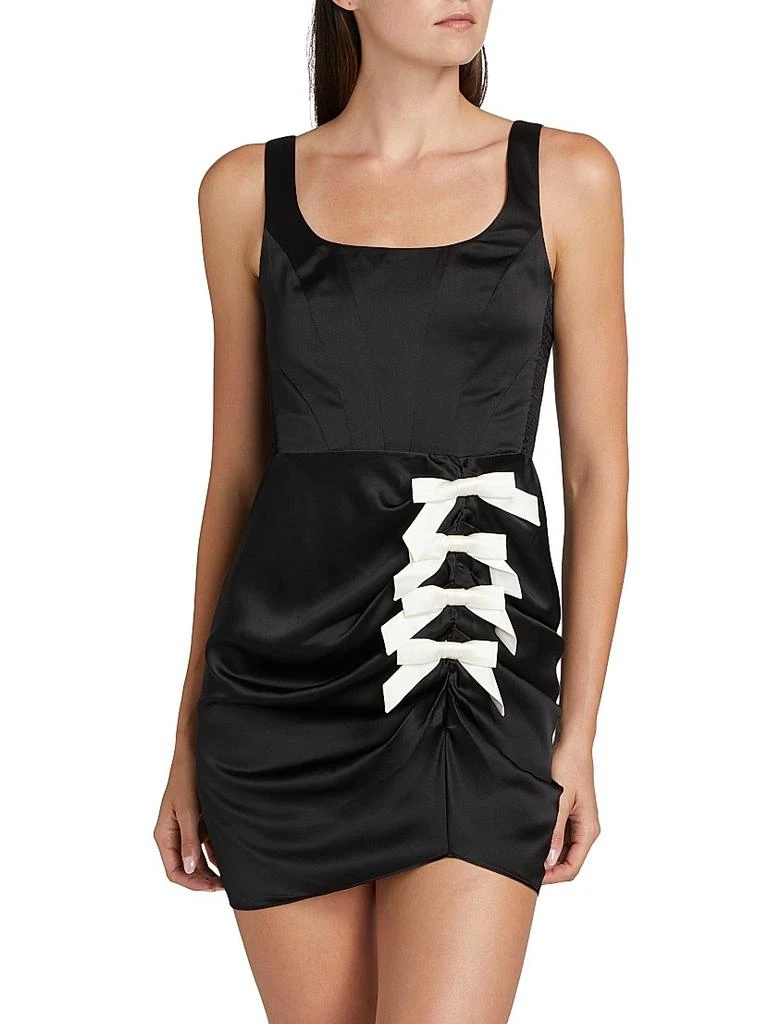 Amanda Uprichard Fiorella Bow-Detail Minidress 3