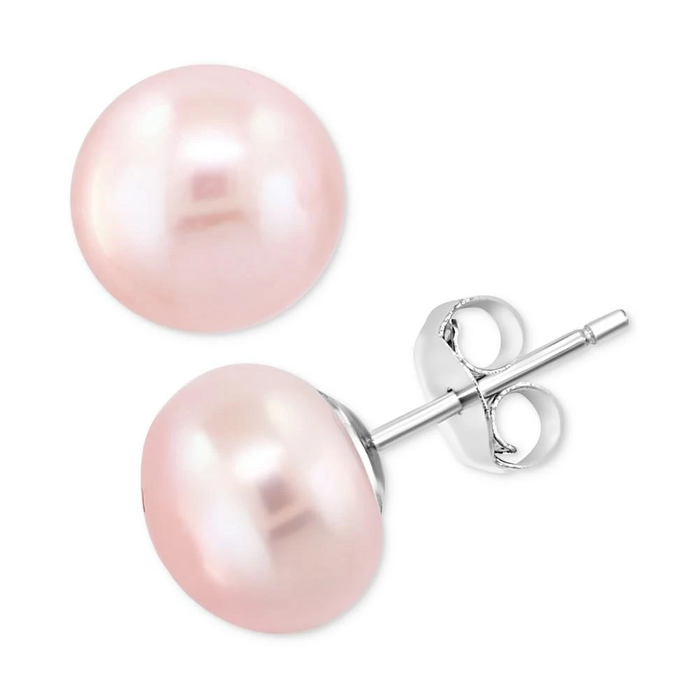 EFFY Collection EFFY® 3-Pc. Set Pink, Peach, & White Cultured Freshwater Pearl (9mm) Stud Earrings in Sterling Silver 6