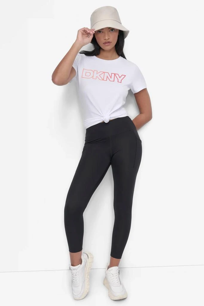 DKNY OMBRE OUTLINE LOGO CREW NECK TEE 6