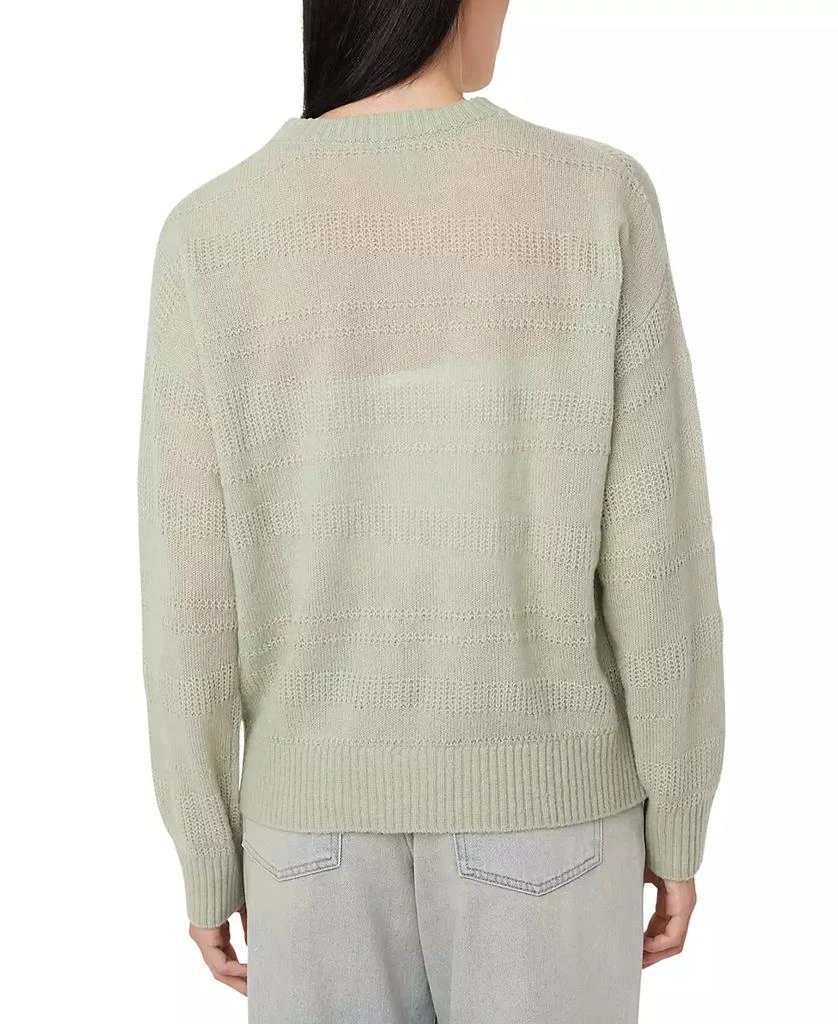 Frank And Oak Women's Openknit Stripe Crewneck Long-Sleeve Sweater 2